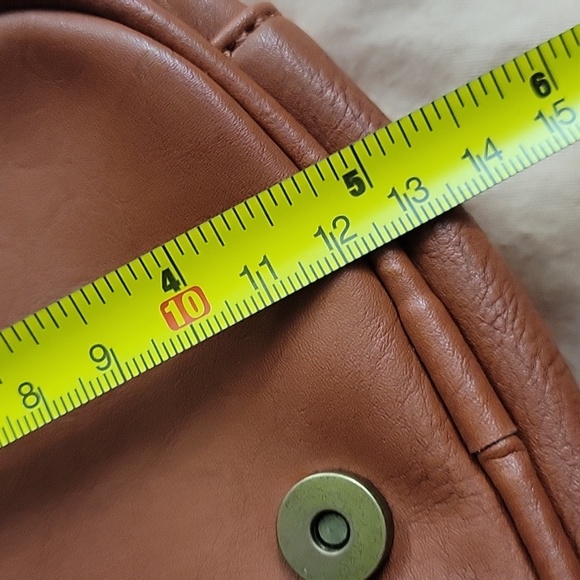 Small Anthro Style Leather Crossbody - Picture 6 of 6